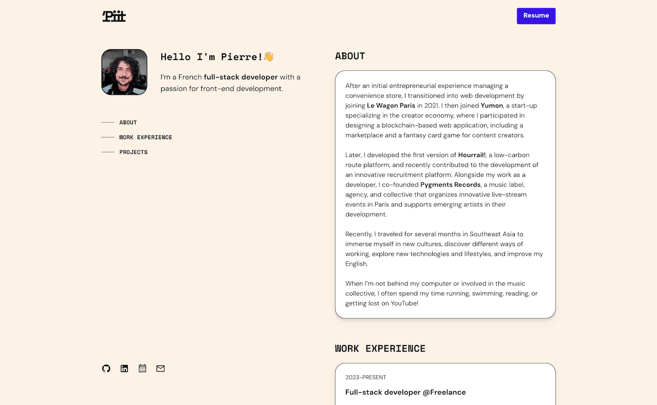 1piit.dev - Portfolio v1